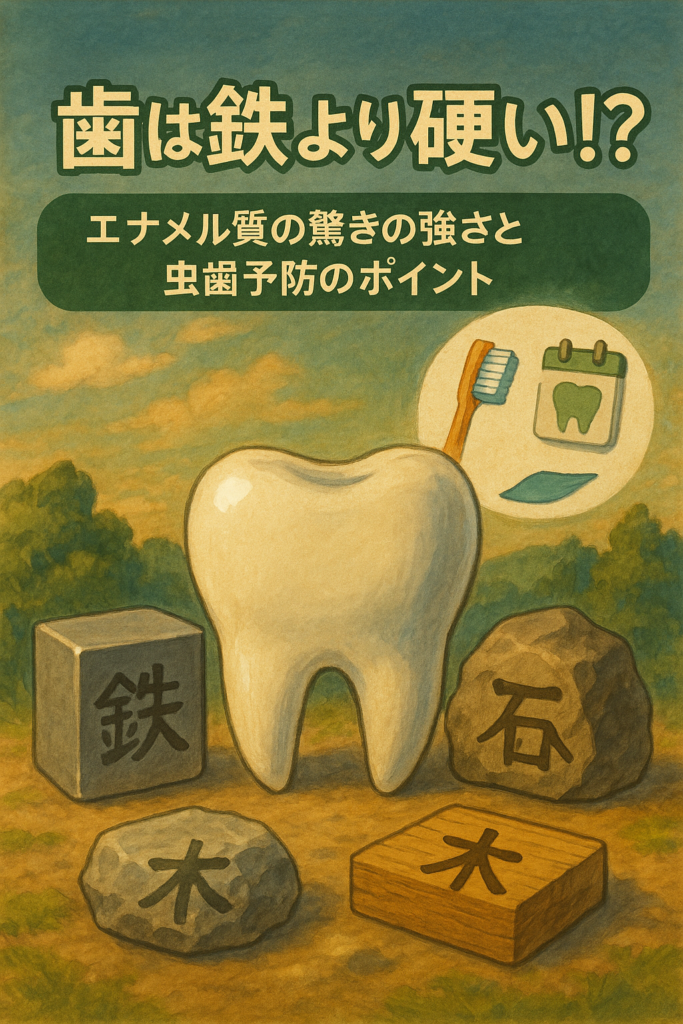 歯は鉄より硬い！？エナメル質の驚きの強さと虫歯予防のポイント